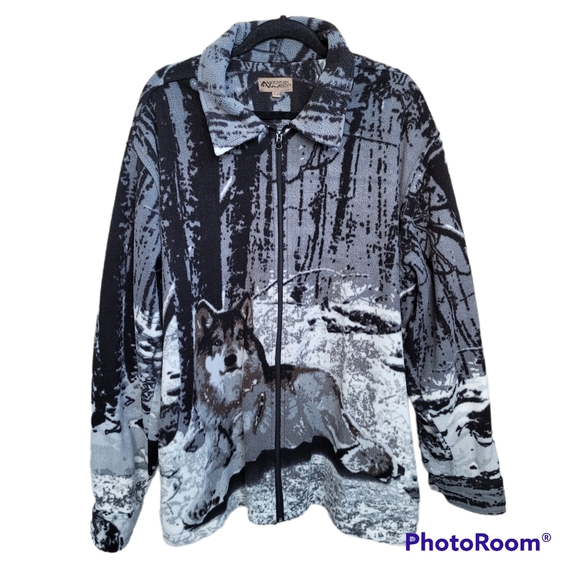 Mountain Ridge Other - Mountain Ridge Wolf Fleece Full Zip Shirt Jacket